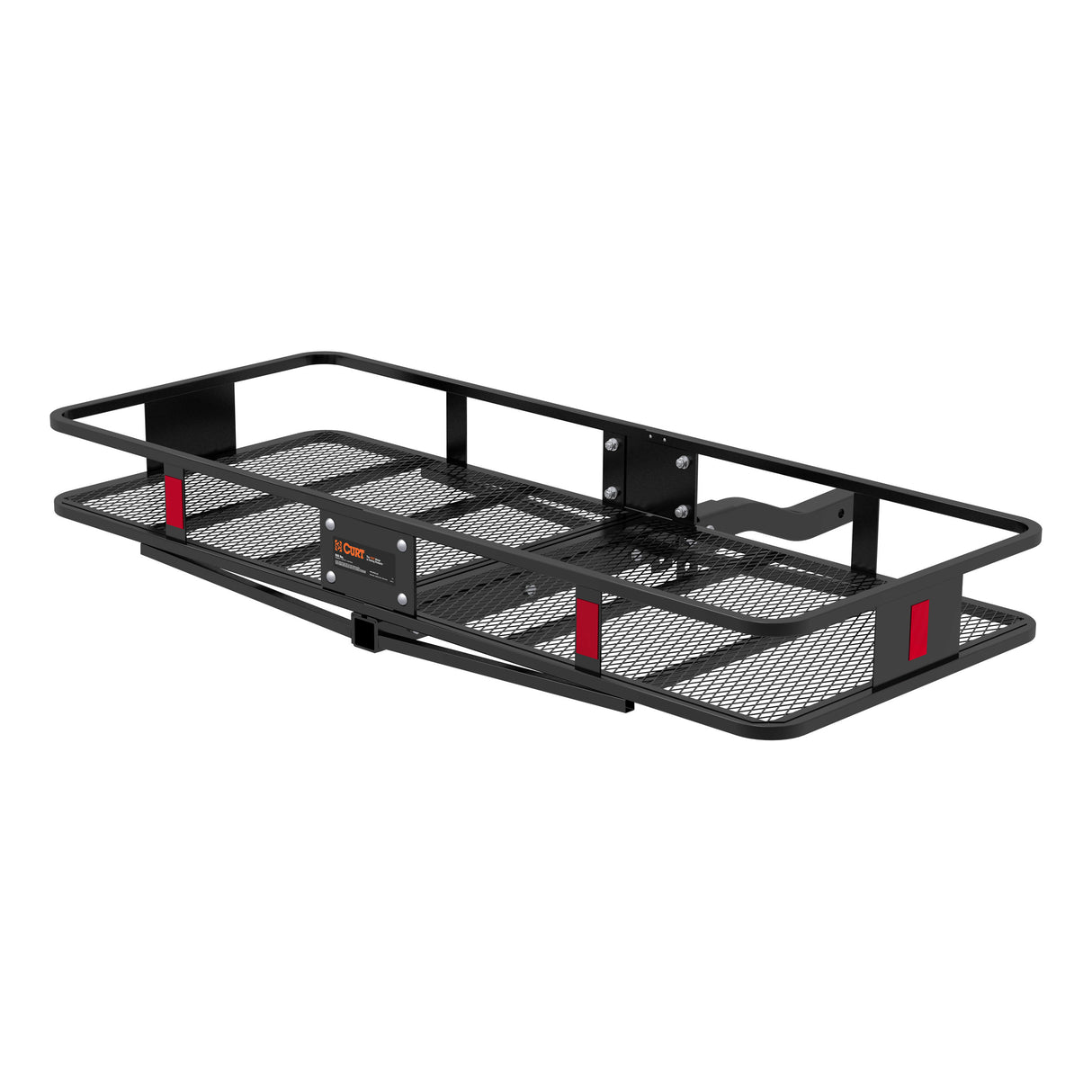 Curt - 60" x 24" Black Steel Basket Cargo Carrier (Folding 2" Shank, 500 lbs.) - 18153