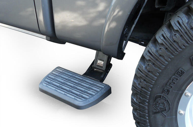 AMP Research 75419-01A Bedstep 2 Flp Dwn Side Bmpr Stp 2019-2022 Ram 3500, Dually, 8 ft Bed