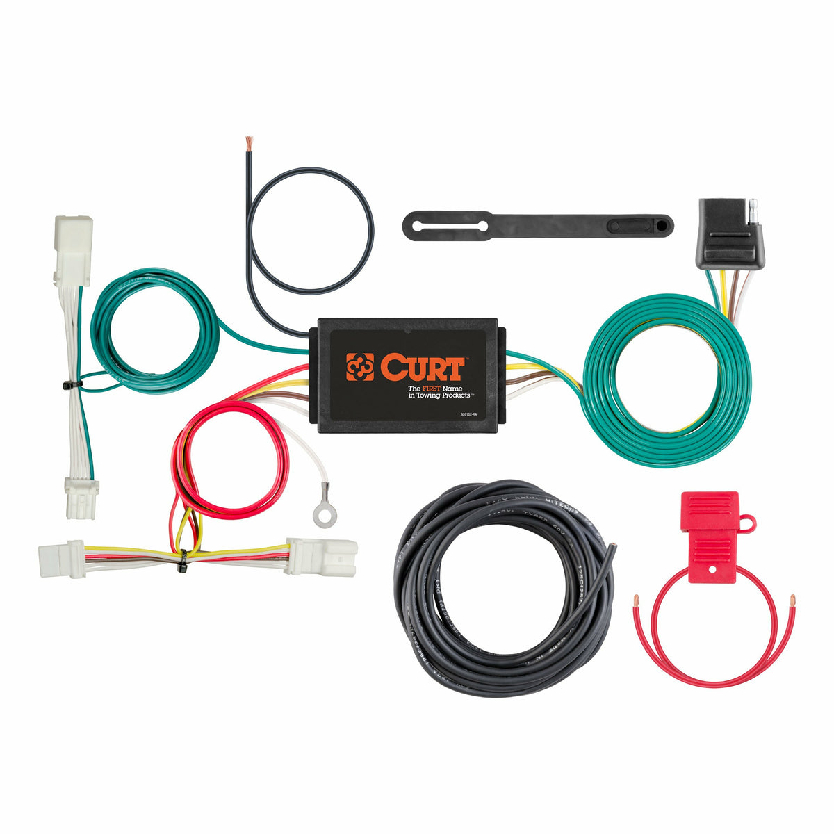 Curt - Custom Wiring Harness, 4-Way Flat Output, Select Honda Civic - 56324