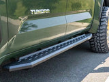 Go Rhino 69443687ST - RB20 Slim Line Running Boards With Mounting Brackets - Protective Bedliner Coating