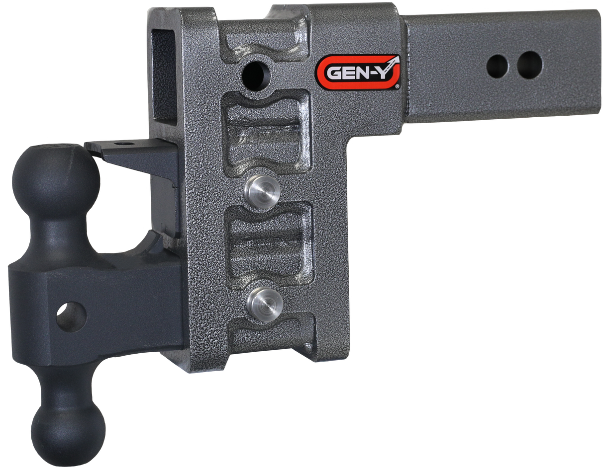 GEN-Y - Hitch GH-1723 3" Shank 6" Drop 3.5K TW 32K Hitch & GH-0161 Versa-Ball & GH-0162 Pintle Lock - GH-1723