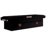 Weather Guard - Model 120-5-04 Saddle Box, Steel, Full Low Profile, Gloss Black, 11.0 cu ft - 120-5-04