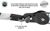 Overland Vehicle Systems - Recovery Shackle 3/4 Inch 4.75 Ton - Gray Universal - 19019903