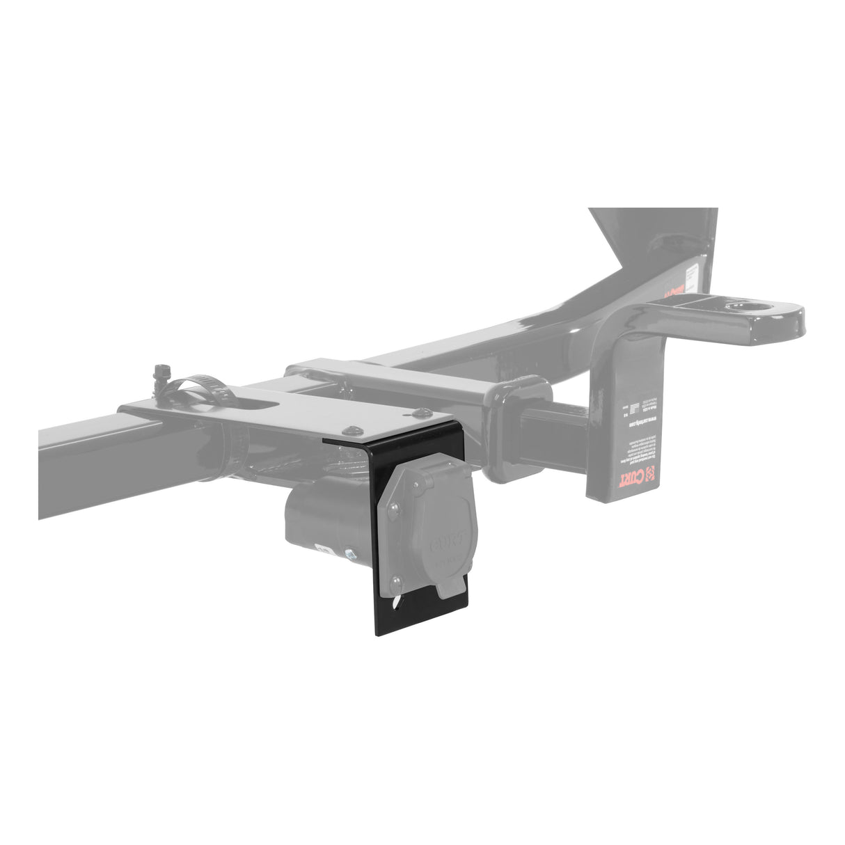 Curt - Connector Mounting Bracket for 7-Way RV Blade (Packaged) - 57206