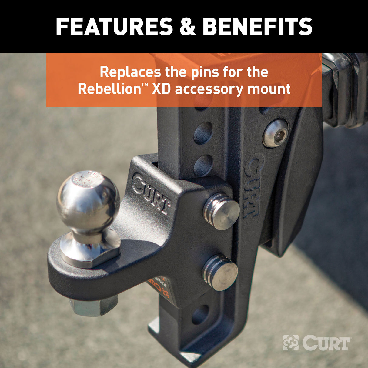 Curt - Replacement Rebellion XD Accessory Mount Pins - 45959