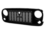 Armordillo 2007-2018 Jeep Wrangler JK Model Studded Mesh Grille Gloss Black