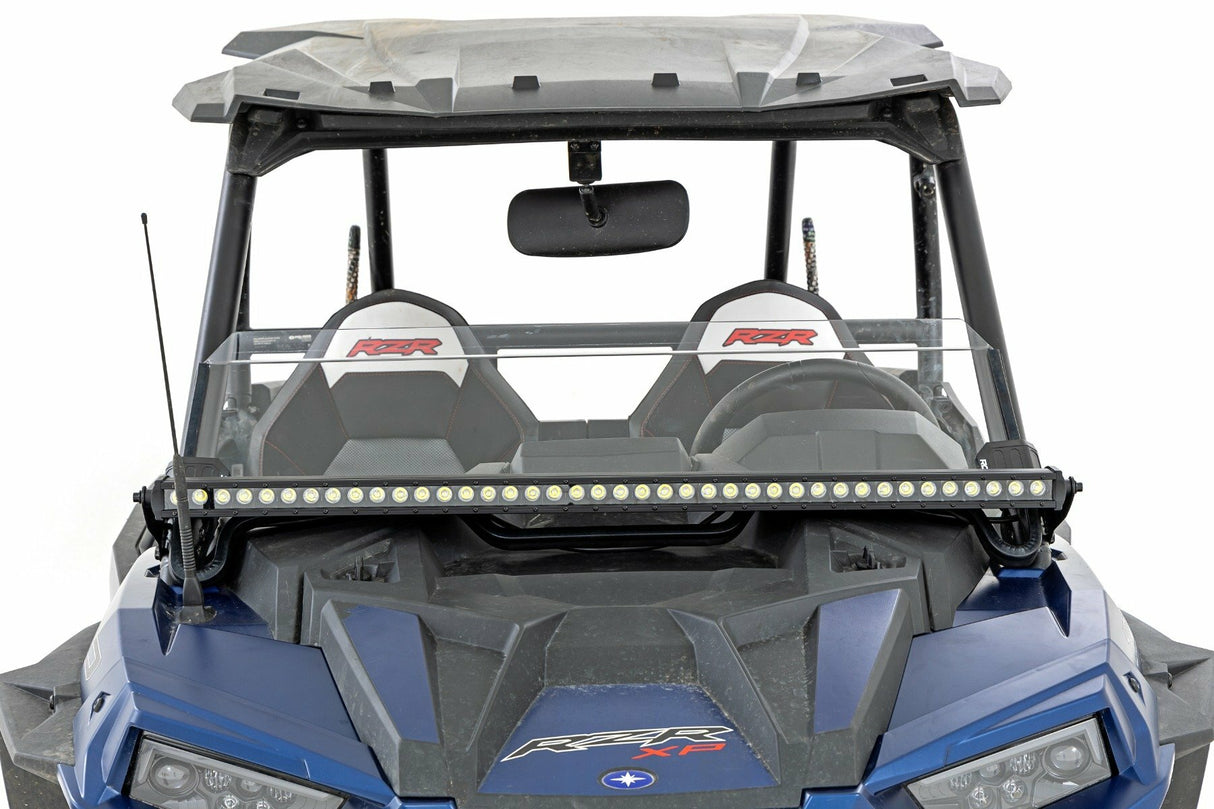 Rough Country - LED Light Kit - Front Mount - 40" Black Single Row - Polaris RZR XP 1000 - 93147