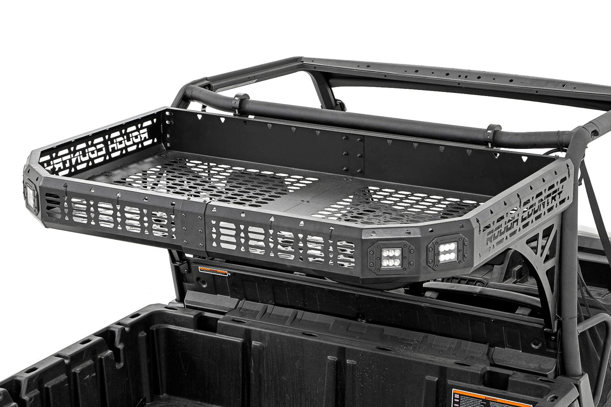 Rough Country - Cargo Rack - Dual 2" Black LED Pairs - Flush Mount - Can-Am Defender HD 5 HD 8 HD 9 HD 10 - 97027