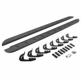Go Rhino 63404787ST - RB10 Slim Line Running Boards With Mounting Brackets - Protective Bedliner Coating