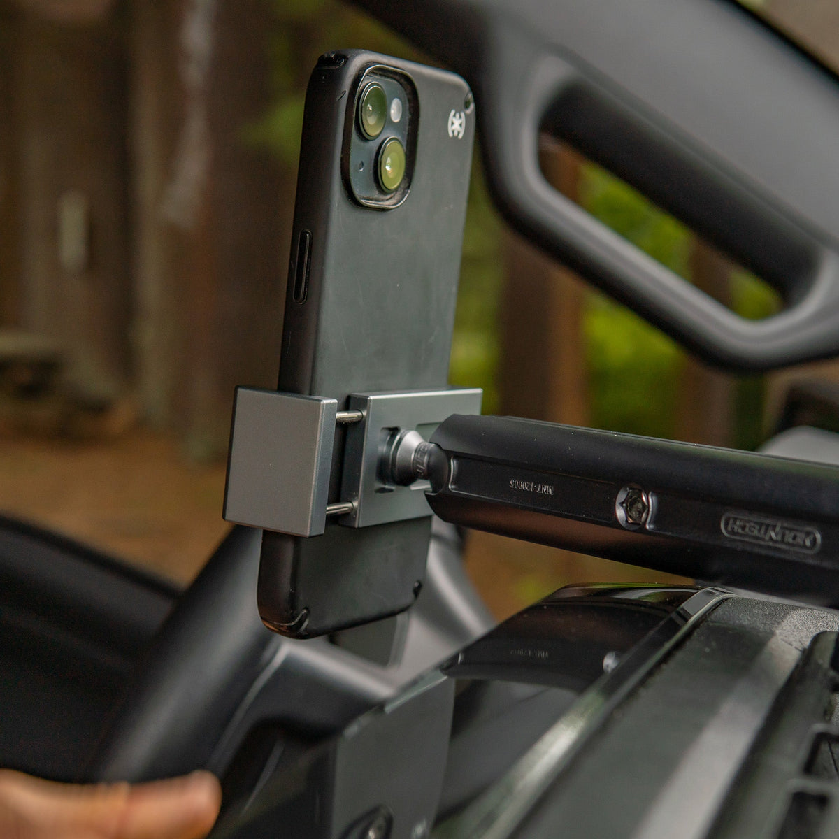 Mountech Phone Mount - Standard, 1in Ball, Storm Gray