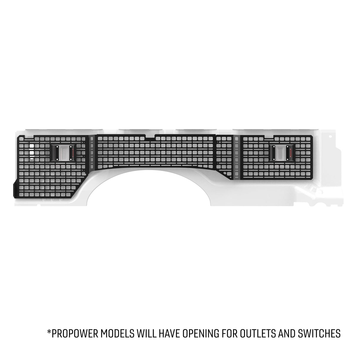 Bedside Rack MOLLE Panel System 8ft Bed | Ford F-250, F-350, F-450 (2017-2026)