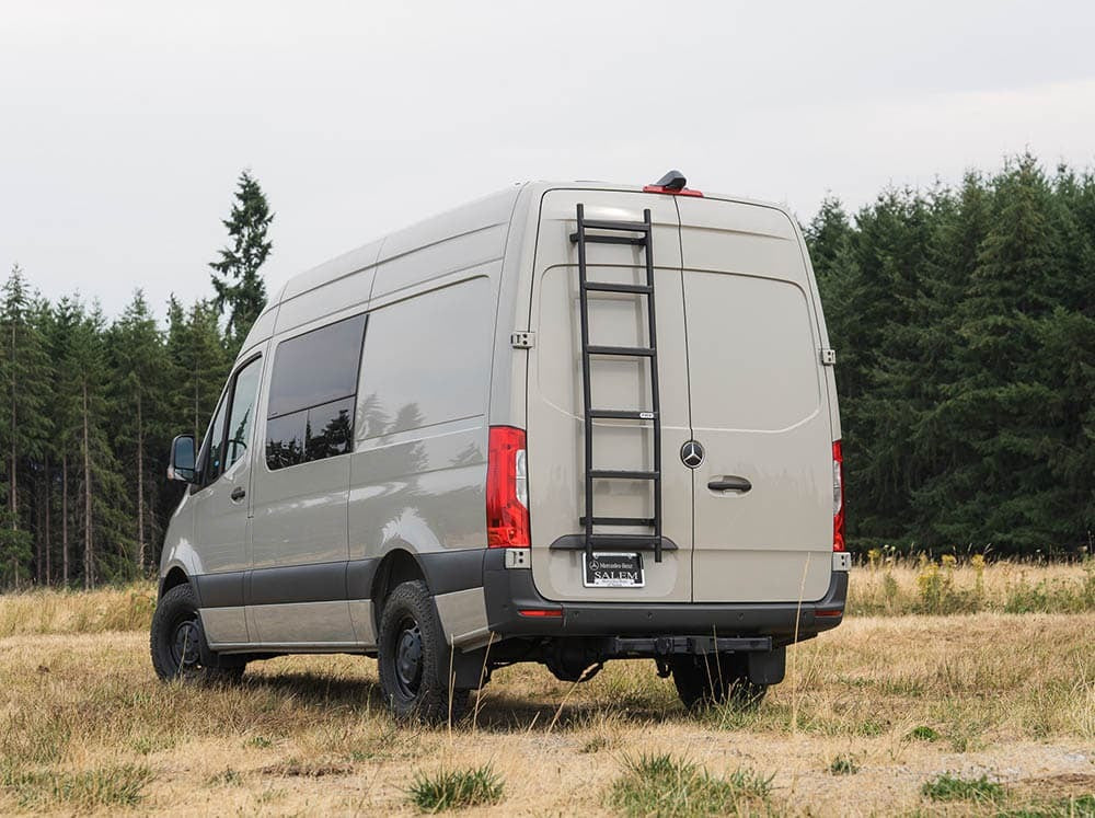 Flatline Van Co. - 2007-2025 Mercedes-Benz Sprinter Rear Ladder - SP0204B