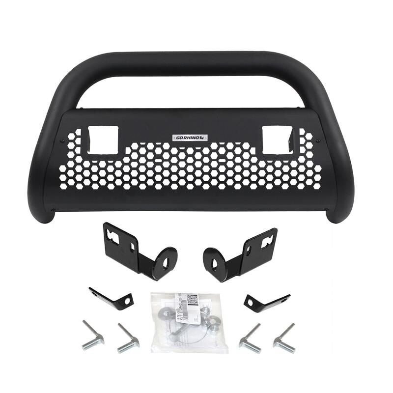 Go Rhino - 55192LT RC2 Bull Bar with Mounting Brackets and Two 3" Cube Lights, Textured Black