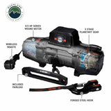 Overland Vehicle Systems - SCAR 10P - 10,000 lb. Winch With Synthetic Rope and Wireless Remote - 19099901