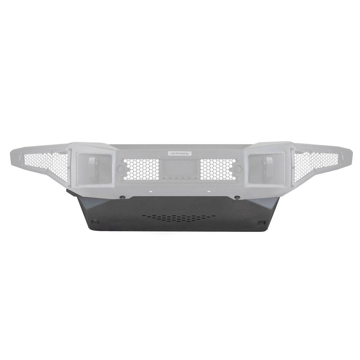 Go Rhino 332120T - Rockline Front Bumper Lower Skid Plate For Ford Bronco - Textured Black