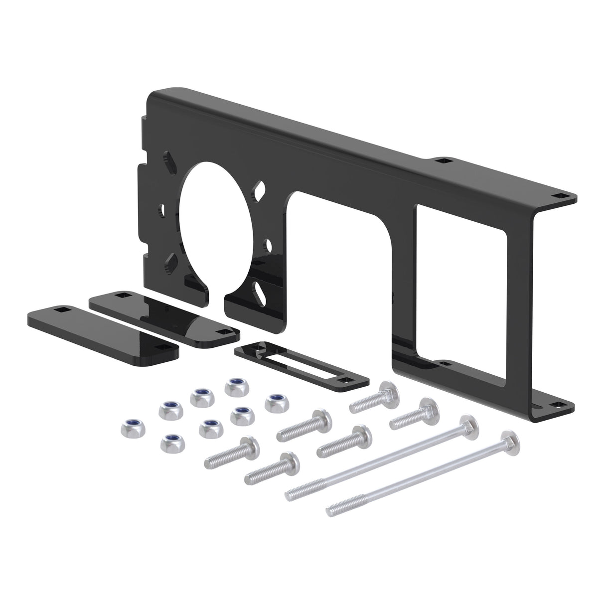 Curt - Easy-Mount Wiring Bracket for 4 or 5-Flat & 6 or 7-Round (2" Receiver) - 58000