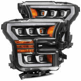 AlphaRex 880152 LED Projector Headlights Plank Style Design Matte Black