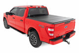 Rough Country - Hard Tri-Fold Flip Up Bed Cover - 5'7" Bed - Ford F-150 (15-20) - 49220550