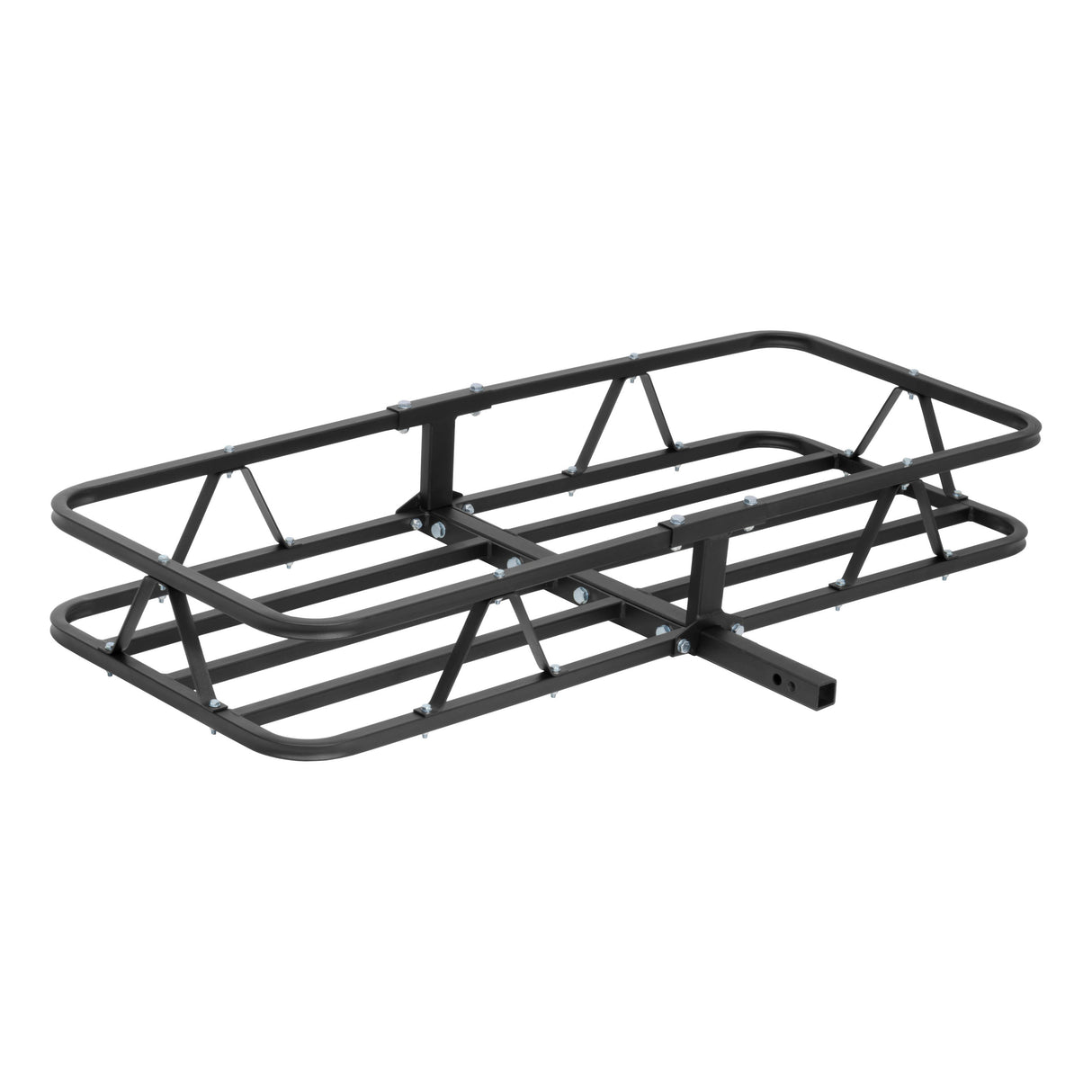 Curt - 48" x 20" Black Steel Basket Cargo Carrier (1-1/4", 2" Adapter, 500 lbs.) - 18145