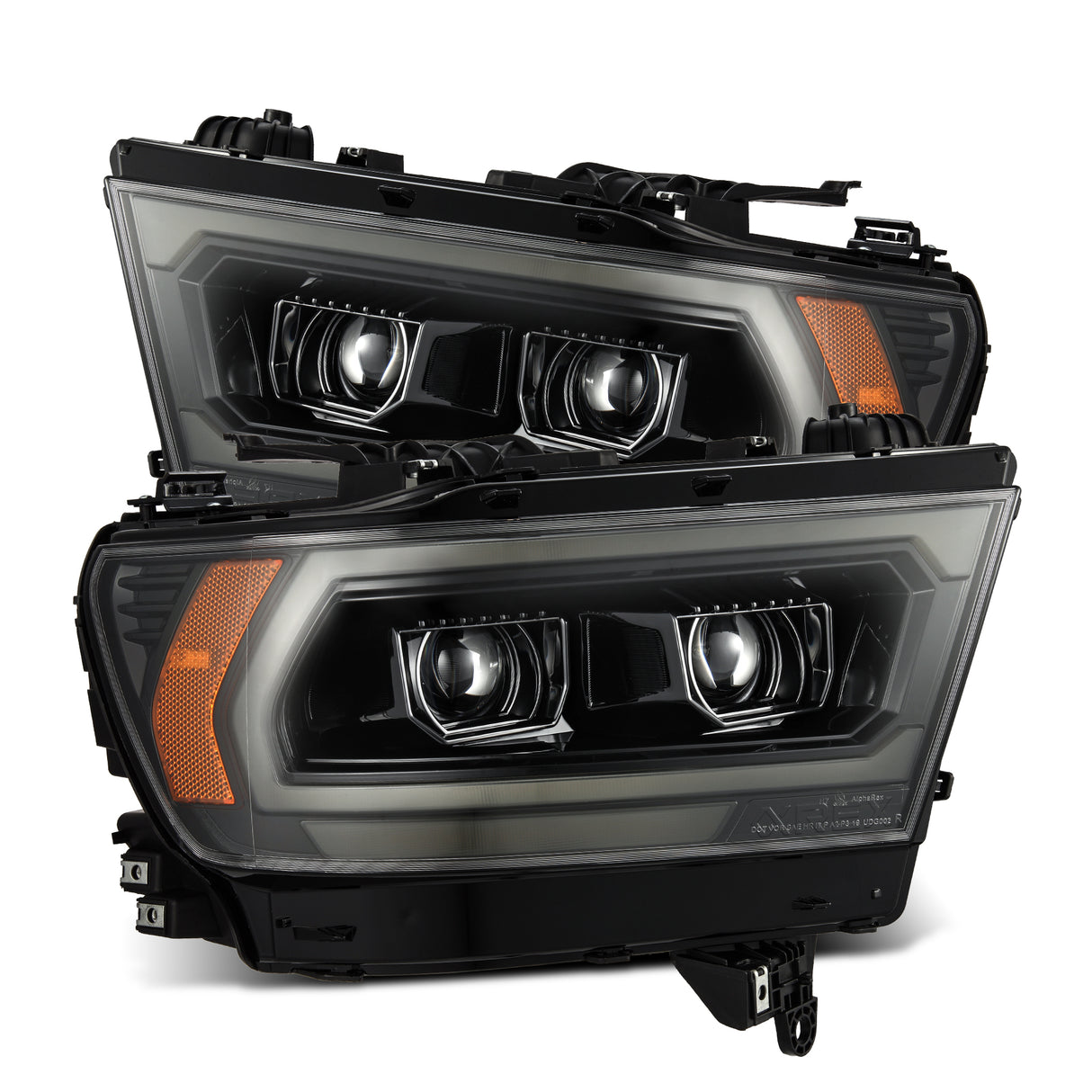 AlphaRex 880575 Projector Headlights Alpha Black