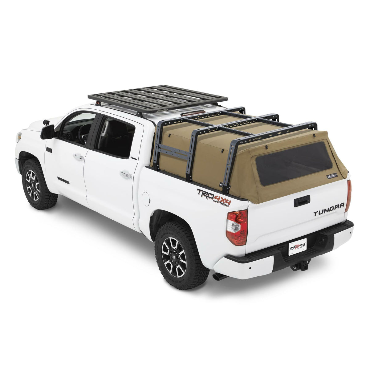 Softopper - Exo Truck Bed Rack - 2007-2021 Toyota Tundra Short Bed; For 5.5 ft. Bed without Utility Tracks - RK-TUN65-STD
