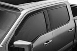 Husky Liners 2854044 Low Profile Dark Smoke Ventvisor Side Window Deflector, 4-Piece Set for 2015-2023 Ford F-150 Crew Cab; 2022-2023 Ford F-150 Lightning; 2017-2023 Ford F-250/F-350/F-450 Superduty Crew Cab