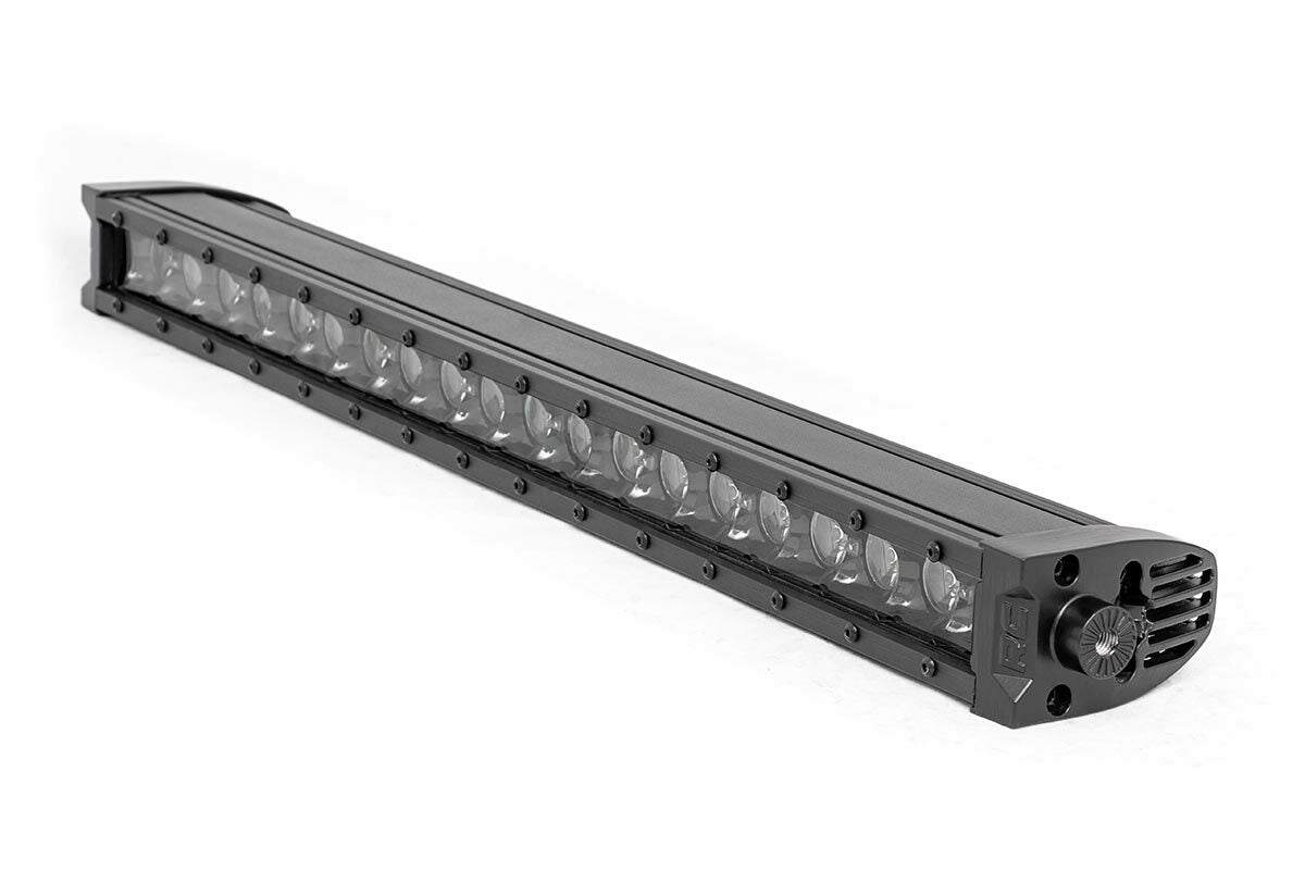 Rough Country - Black Series LED Light Bar - Amber DRL - 20 Inch - Single Row - 70720BLDRLA