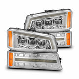 AlphaRex 880255 Projector Headlights Chrome