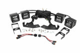 Rough Country - LED Light Kit - Fog Mount - Dual 2" Black Pairs - Chevy Silverado 1500 2500HD 3500HD 2WD 4WD - 70762