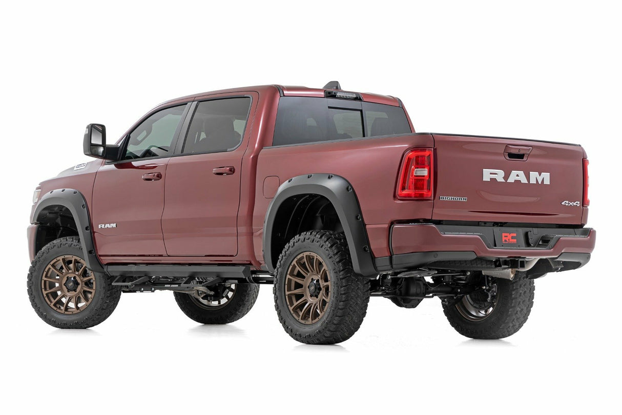 Rough Country - Pocket Fender Flares - Gloss Black - Ram 1500 2WD/4WD (2025) - F-D319205-RCGB