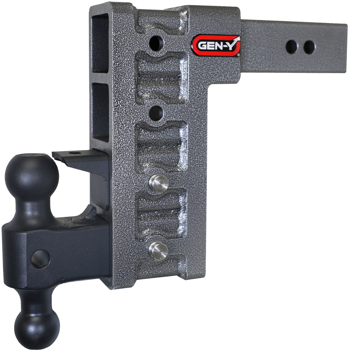 GEN-Y - Hitch GH-624 2.5" Shank 9" Drop 3K TW 21K Hitch & GH-061 Versa-Ball & GH-062 Pintle Lock - GH-624