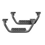 Go Rhino D6410000T - 4" Drop Steps for Dominator Xtreme D6, Pair - Textured Powder Coat - Textured Black