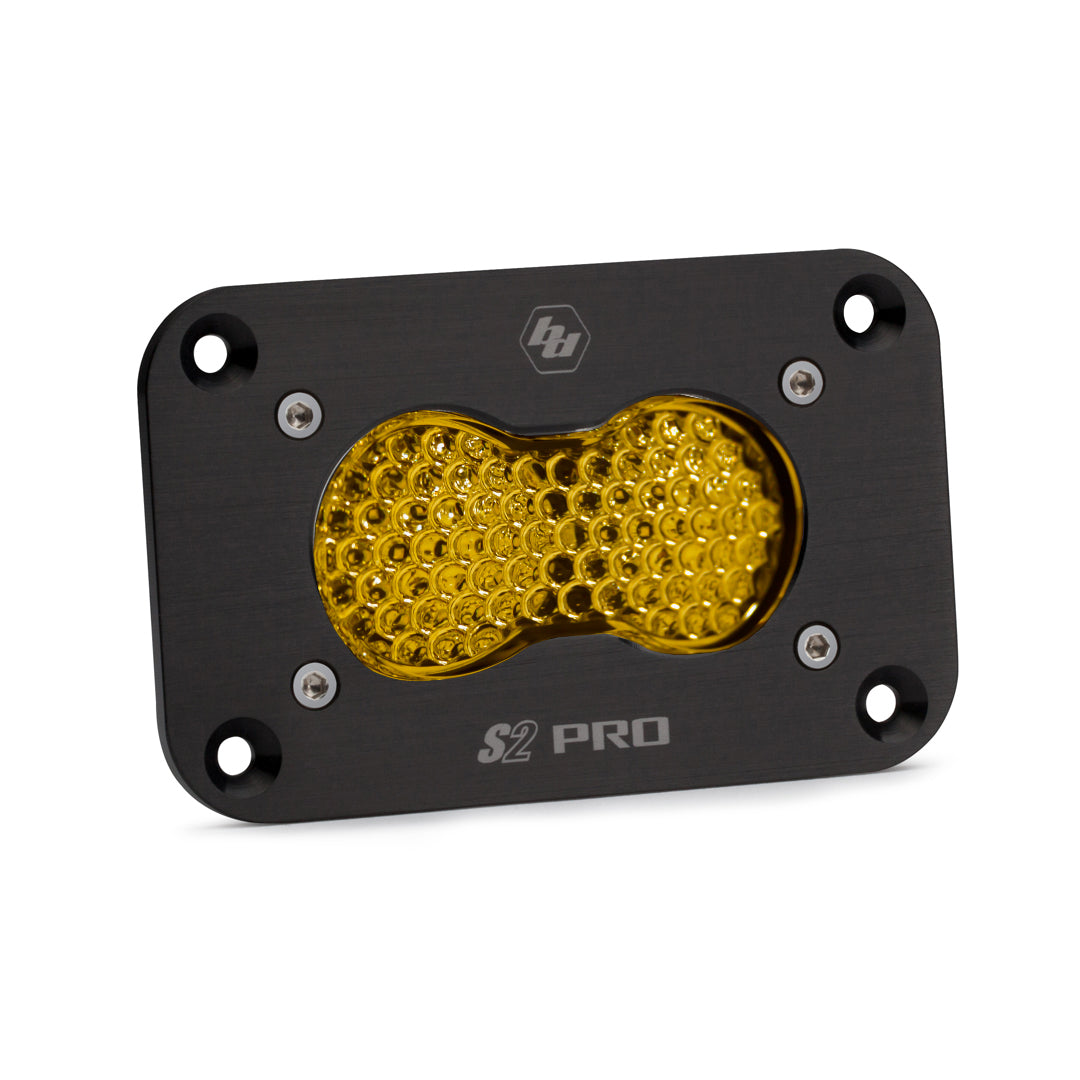 Baja Designs - 481016 - S2 Pro Black Flush Mount LED Auxiliary Light Pod