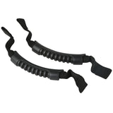 Rugged Ridge - Grab Handle Kit, Front, Headrest Mounted, Black; 07-20 Wrangler / 2020 Gladiator - 13305.10