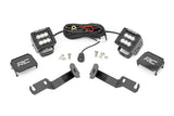 Rough Country - LED Light Kit - Ditch Mount - 2" Black Pair - Flood - Toyota Tacoma (05-15) - 71088