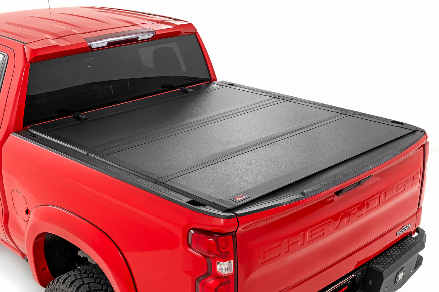 Rough Country - Hard Tri-Fold Flip Up Bed Cover - 5'10" Bed - Chevy GMC 1500 (19-23) - 49120580