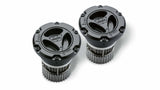 Warn - 95060 3 Piece Design 35 Spline 6 Bolt Black Satin Set Of 2