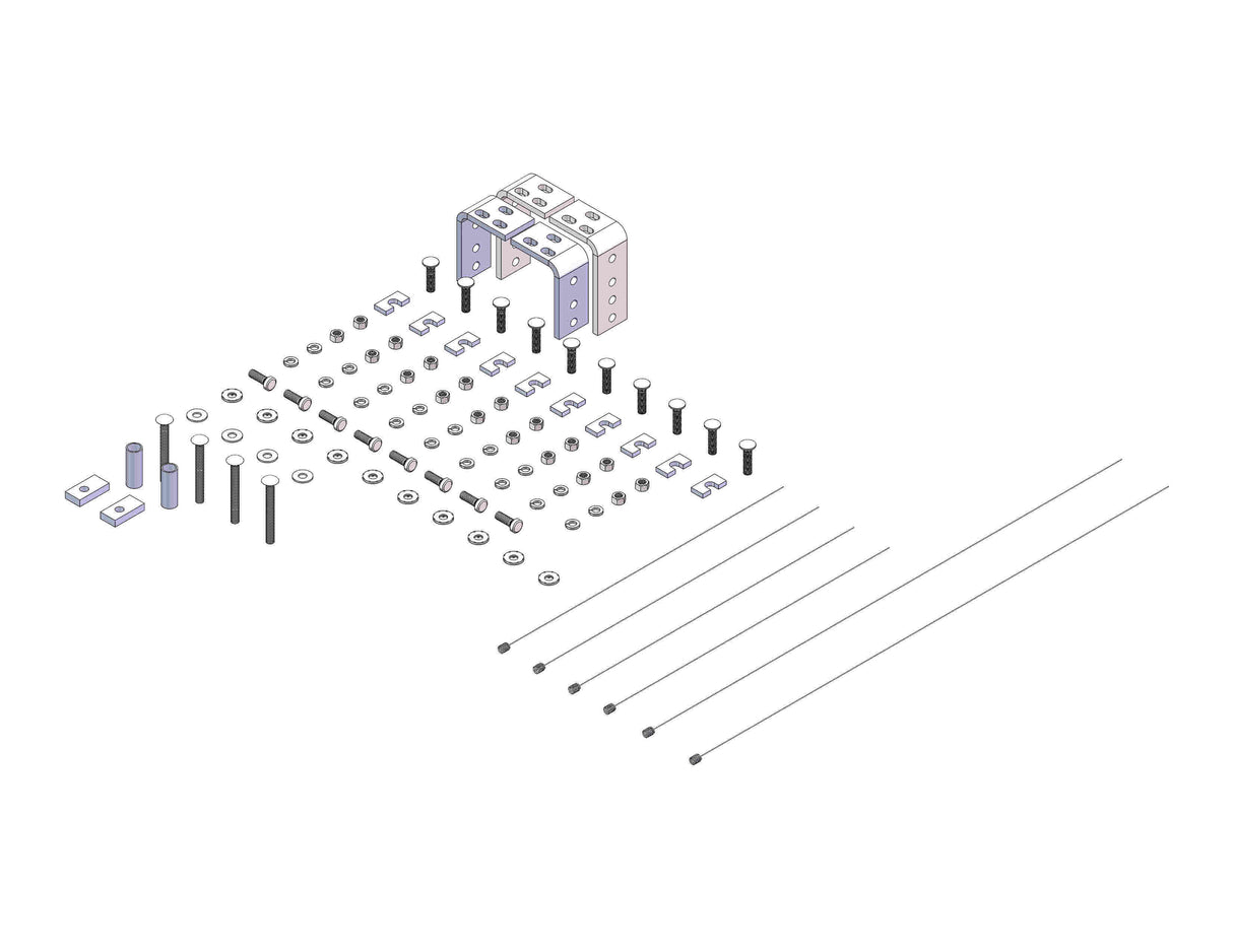 Husky Towing 31622 Bracket Kit 10 Bolt Rail Install Bolt-On Drilling Required