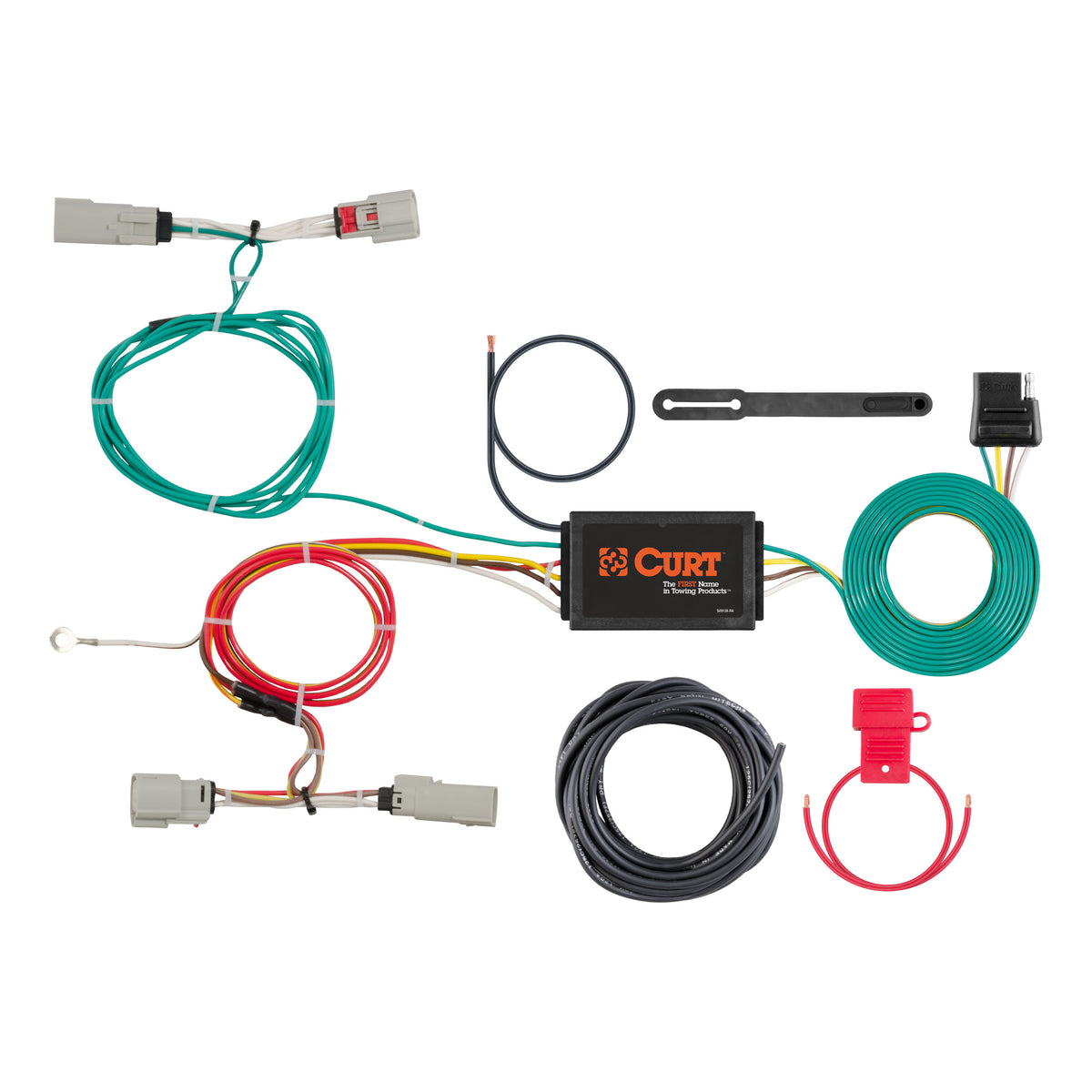 Curt - Custom Wiring Harness, 4-Way Flat Output, Select Lincoln MKX - 56298