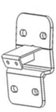 Go Rhino D64299TK - Dominator Xtreme D1,,D2, D6, DSS, DT Side Steps - Mounting Brackets Only - Textured Black