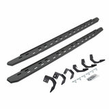 Go Rhino 69620687ST - RB30 Slim Line Running Boards with Mounting Bracket Kit - Protective Bedliner Coating