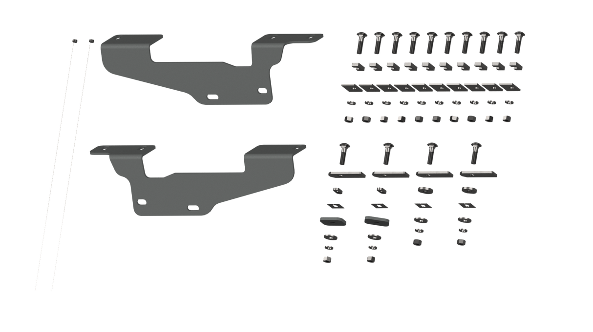 B&W - B&W Trailer Hitches RVR2405 Custom Installation Brackets For Universal Mounting Rails For Some Ford Trucks