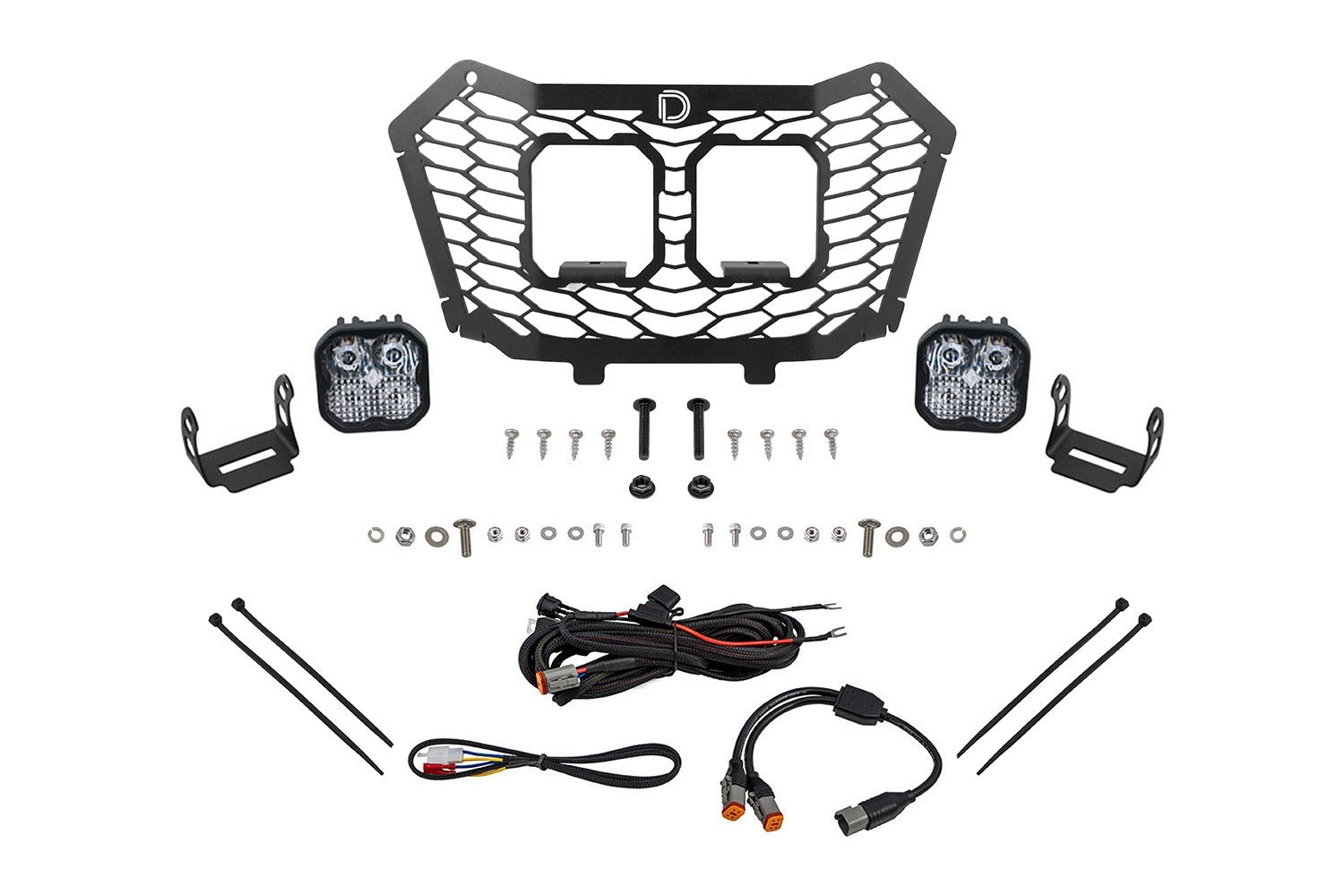 Diode Dynamics - Stage Series LED Grille Kit for 2022-2024 Honda TalonPro White Combo - DD7903