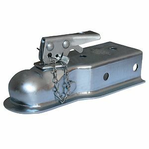 Husky Towing - 87075 Strait 3" Wide Channel Mnt Bolt-On 3500 LB Gross Wt Cap 2" Ball Wedge Latch Raw