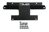 DV8 Offroad - Ford Bronco Factory Front Bumper License Relocation Bracket Front  - LPBR-01