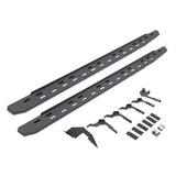 Go Rhino 69636880ST - RB30 Slim Line Running Boards with Mounting Bracket Kit - Protective Bedliner Coating