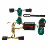 Curt - Custom Wiring, 4-Way Flat, Select Honda Passport, Isuzu Rodeo, Sport, Amigo - 55360