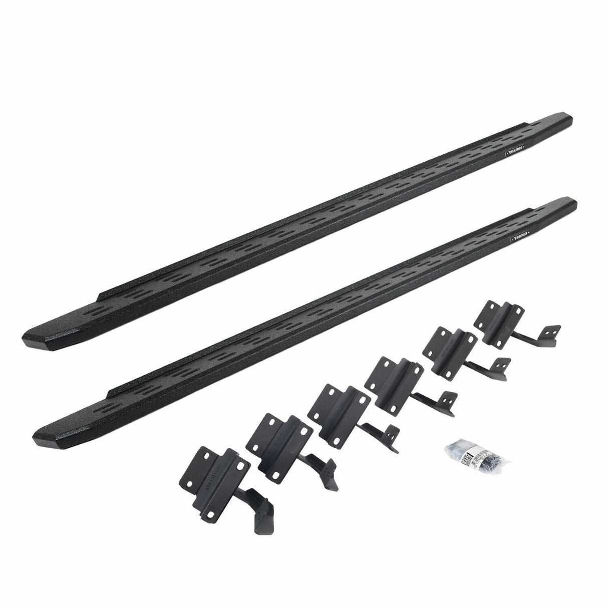 Go Rhino 69615087T - RB30 Running Boards with Mounting Bracket Kit - Protective Bedliner Coating