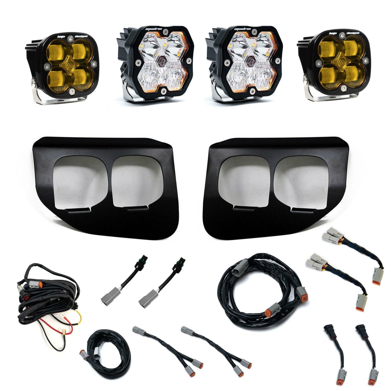 Baja Designs - 44-0042 Squadron 2.0 Sport/Squadron SAE Dual Fog Pocket Light Kit