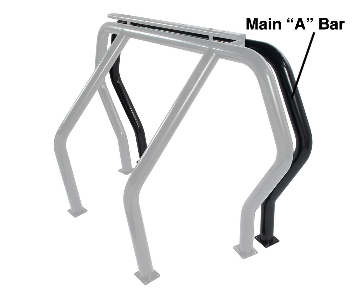 Go Rhino 91001B - Bed Bar Compenent - "A" Additional Bar - Black Powdercoat